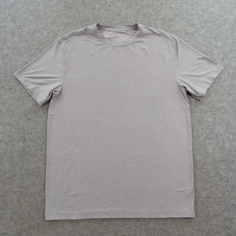 Bearbottom Shirt Mens Medium Gray Tech Stretch Performance Athletic Short Sleeve